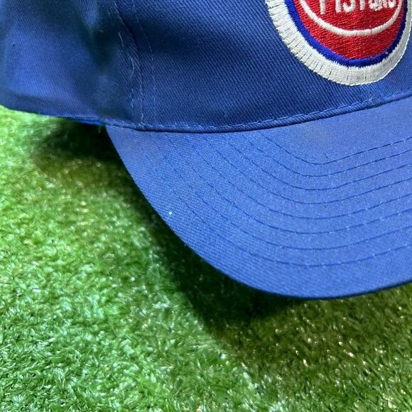 Vintage Detroit Pistons Snapback Hat 90s OSFA - Picture 2 of 5